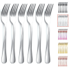 ReaNea Dinner Forks 6-Pieces Stainless Steel 8.17" Wedding Forks Silverware Set