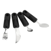 Weighted Utensils, 4 Pieces Nonslip Grip Parkinsons Utensils For Parkinson