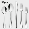 Lovote Flatware Set 30 Pieces Stainless Steel Silverware Sets, Utensils Set Service for 6, Tableware Cutlery Set for Home and Restaurant Including Sal