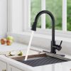 Pull Down Kitchen Faucet with Sprayer Stainless Steel Matte Black