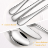 UUGEE Kitchen Silverware Flatware Set 30 Pieces Stainless Steel Cutlery with Forks and Spoons